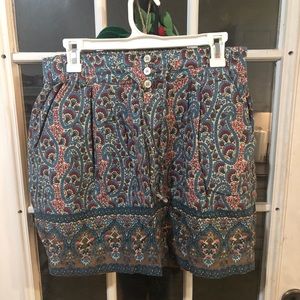 Paisley mini skirt